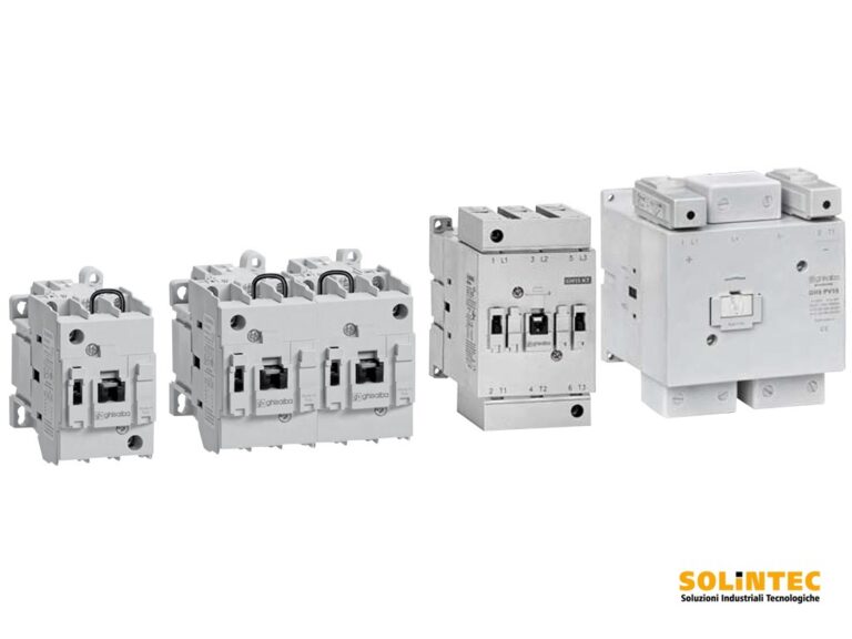 Contattori Ghisalba serie GH6 e GH9 1000V DC | SOLINTEC